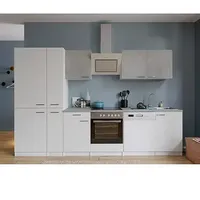 Respekta Küchenzeile Malia Typ 1  (Breite: 310 cm, Weiß/Beton, Mit Elektrogeräten)