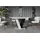 altdecor Esstisch 120 - 160 x 75 cm grau/schwarz