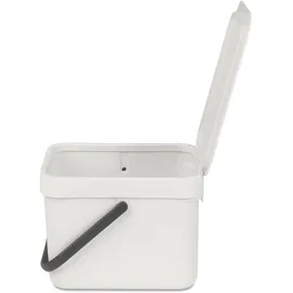 Brabantia Sort & Go Abfallbehälter 6 l light grey