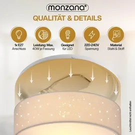 monzana Sternenhimmel 1-flg. rund weiß