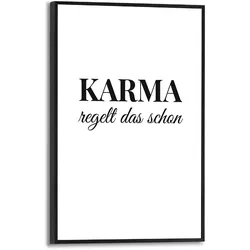 Reinders Wandbild 20 x 30 cm Karma Holz Weiß