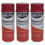 J.W. Ostendorf Vollton- und Abtönfarbe 3x Vectra® Universal Sprühlack rubinrot glänzend Lackspray 400ml Farbs rot