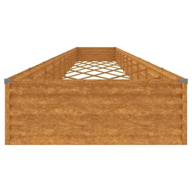 vidaXL Hochbeet 960 x 100 x 36 cm Cortenstahl