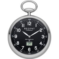 Regent, Armbanduhr, Taschenuhr, Schwarz, Silber, (Taschenuhr, 49 mm)