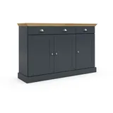 Home Affaire Sideboard »Motala«, Kommode, 3 Schubladen und 2 verstellbare Einlegeböden, Breite 125 cm