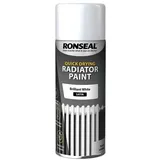 Ronseal - Einmaliger Heizkörper-Sprühlack Satin Weiß 400ml