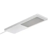 SOTech LED-Möbelleuchte GIULIA II Ohne Sensor silbergrau, 4000K neutralweiß Unterbauleuchte Schrankleuchte Vitrinenbeleuchtung