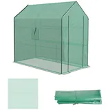 Outsunny - Ersatzfolie - 140Lx213Wx190Hcm - Grün