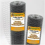 Aquagart 20m Sechseckgeflecht Hühnerzaun Kaninchendraht Hasengitter Hasendraht 100cm