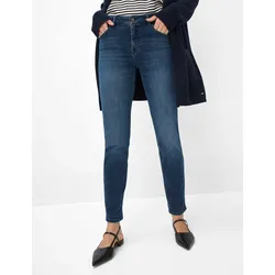 5-Pocket-Jeans BRAX "Style SHAKIRA", Damen, Gr. 42, Normalgrößen, blau (dunkelblau), 94% Baumwolle, 4% Polyester, 2% Elasthan, Jeans
