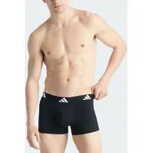 adidas Active Flex Cotton Trunk Boxershorts Schwarz / Weiß L 3er Pack