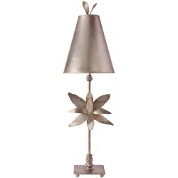 Azalea 1-flammige Tischlampe - Blattsilber - FB-AZALEA-TL-SV