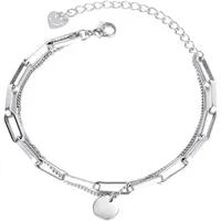 FIRETTI Ankerkettengliederung Plättchen Edelstahl 68752518-0 Größe 22,5 cm
