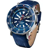 Vostok Europe NH35A-620A634-BLAU Herrenuhr Automatik Lunokhod 2 mit zwei Armbänder - Blau/Blau