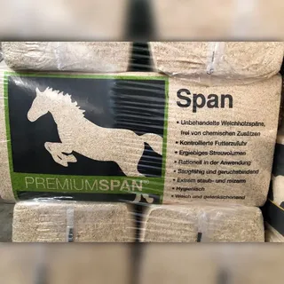 Premiumspan fein 22 kg Ballen Holzspäne Einstreu Kükenstreu für Pferde Nagetiere Kleintiere Geflügel Streu Hobelspan Hobelspäne