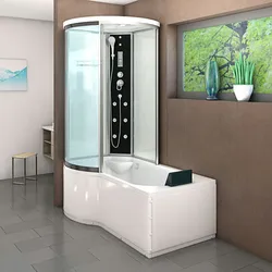 Kombination Badewanne Dusche K55-R01 Duschtempel 100x170 cm