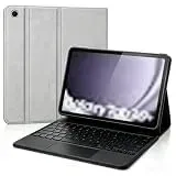 WINCHKING Tastatur Hülle Für Samsung Galaxy Tab A9 Plus 11 Zoll 2023, Tastatur Für Samsung Galaxy Tab A9+ 11 Sm-X210/X216/X218, 7 Farben Beleuchtung, Magnetisch Mit Qwertz Layout, Grau -Touchpad