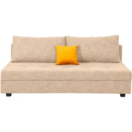 Collection AB Schlafcouch Polyester 2-Sitzer Beige