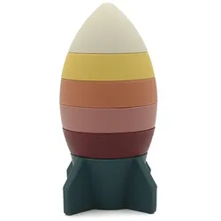 Stapelturm | Rakete| Silikon | Kinder | Spielzeug