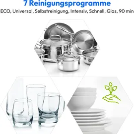 Medion DWT60 Tischgeschirrspüler (freistehend, 550 mm, Silber)