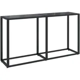 vidaXL Konsolentisch Schwarz 140x35x75,5 cm Hartglas