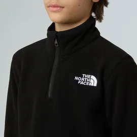 The North Face TEEN GLACIER 1/4 ZIP Pullover - Fleecepullover Gr. M schwarz TNF BLACK