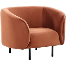 Beliani Sessel LOEN Samtstoff 0 x 0 x 0 cm Orange