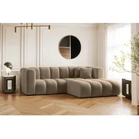 Kaiser Möbel Ecksofa L-form Sofa Grand Modular Stoff Haga und Salvador, Große Auswahl an Farben, moderner Stil, modular beige