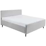 Möbel Boss Polsterbett Salvador 180 x 200 cm H2 Silber