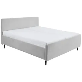 Möbel Boss Polsterbett Salvador 180 x 200 cm H2 Silber