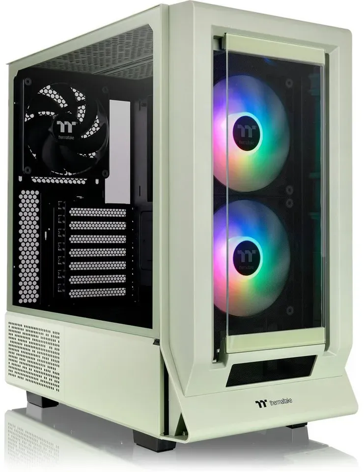 Thermaltake PC-Gehäuse Thermaltake Ceres 350 MX, Tower-Gehäuse grün