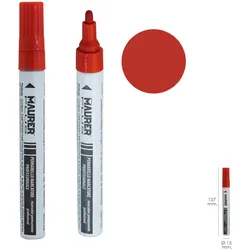 Professioneller Baustellenmarkierstift Permanente rote Farbe.