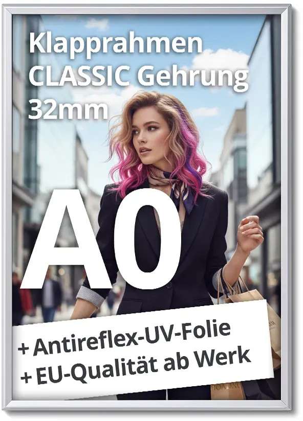 Klapprahmen A0 32mm Plakatrahmen Wechselrahmen Alu Klapprahmen DIN A0