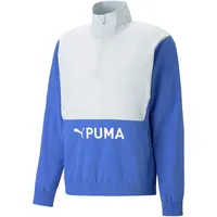 Puma Fit Heritage Woven 1/2-Zip Sweatshirt Herren 92 royal sapphire/platinum gray M