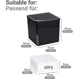Wenko Raumentfeuchter Cube Nachfüller 500 g, 6er, Luftentfeuchter Nachfüllpack
