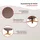 Duo Collection TV-Sessel Bordeaux Luxus-Microfaser 86 x 105 x 96 cm Braun mit Hocker und Relaxfunktion