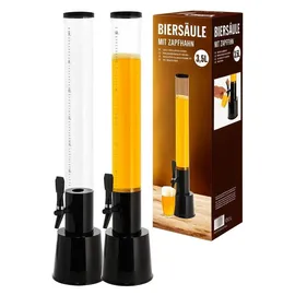 Cepewa Biersäule mit Zapfhahn - transparent|schwarz
