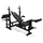 VirtuFit Multifunktionale Hantelbank Deluxe Schwarz