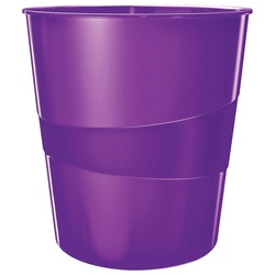 LEITZ Papierkorb WOW, 15l, Polystyren, violett