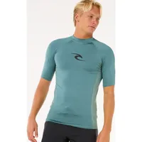 Rip Curl Waves Upf Perf Kurzarm-rashguard - bluestone -