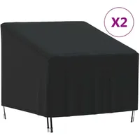 VidaXL Abdeckungen für Gartensessel 2 Stk. 90x90x50/75 cm 420D