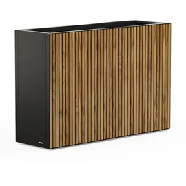 Herstera Pflanzkübel Deco Planter Divider L 120 x 40 x 80 cm Schwarz