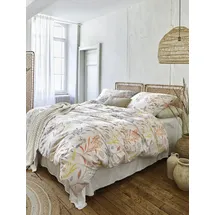 IRISETTE Easy 8510 Blumen Orange 155 x 220 cm + 80 x 80 cm