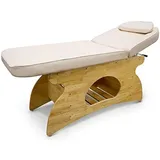 QUIRUMED SPA-Bett aus Holz mit beigem Regal