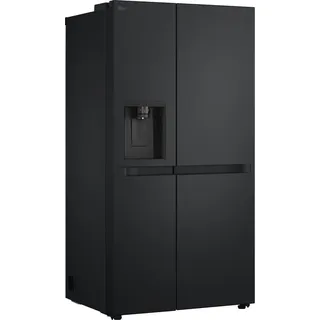 LG GSLC41EPPE Side-by-Side Smart inverter Compressor, Eis- und Wasserspender, Wassertank, Freistehend | Schwarz