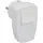 Unitec Schuko-Stecker, PVC mit Ausschalter, weiß