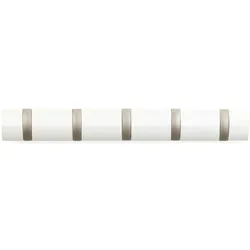Umbra Crochets Flip 5 de Vestiaire en Blanc Mural Patères Support