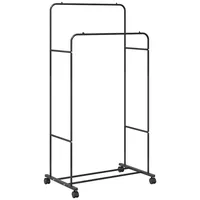 VidaXL Kleiderständer Uni Schwarz