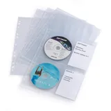 Durable CD-Hülle Cover light M für 4 CDs PP A4 transparent 5 Stück