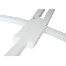 Mendler Hängematte HWC-J47, Hängeschaukel bis 200kg Sonnendach MVG-Holzgestell 420cm 2 Personen ~ weiß, grau